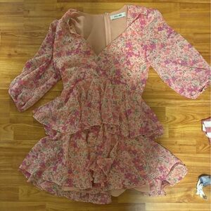 DO + BE Floral Print Mini Dress Size S